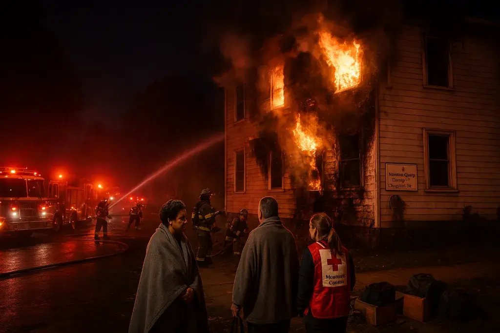 Red Bank Duplex Fire Displaces Two Families as Investigators Eye AC Units