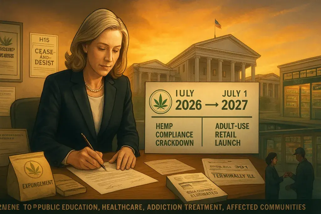 Virginia Sets 2027 Retail Cannabis Launch With Major Compliance Shifts Starting in 2026