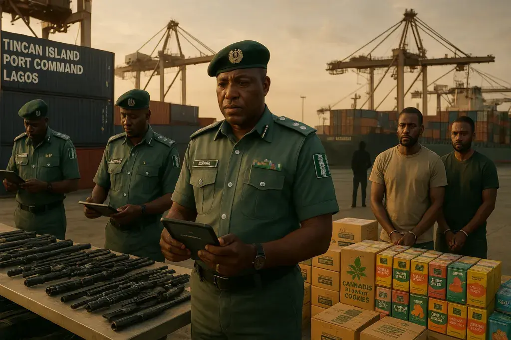 Nigeria Customs Seizes Cannabis Products and Rifle Parts at Port